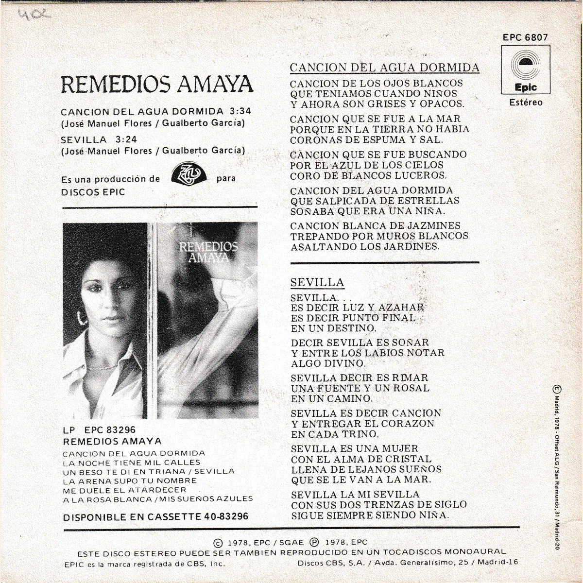 Otra vista de Remedios Amaya
