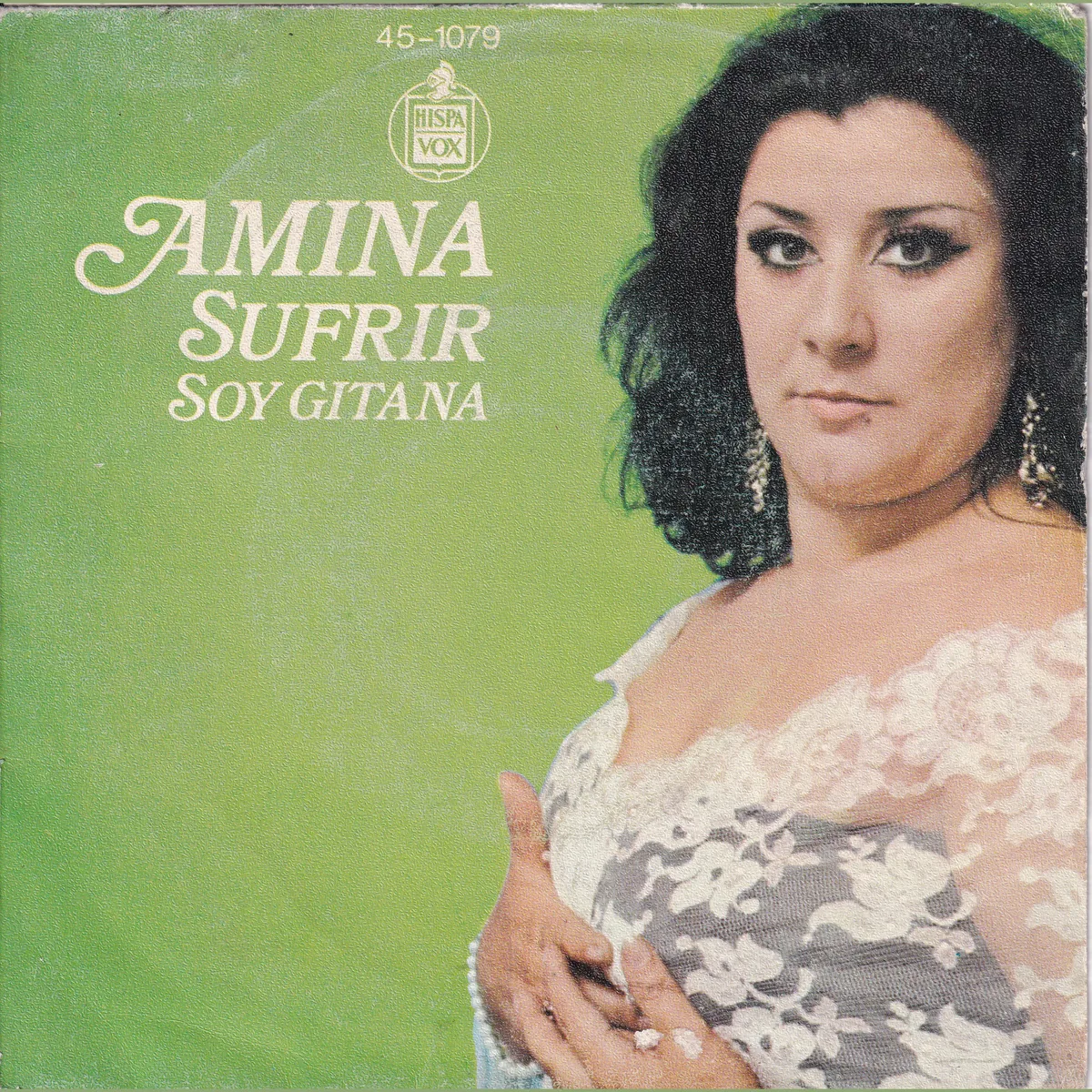 Portada de Sufrir – Soy gitana (IMPROVISACIONES FLAMENCAS), de Amina