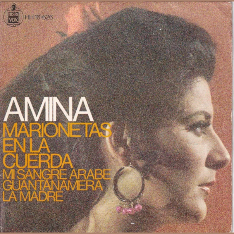 Portada de Marionetas – En la cuerda – Mi sangre árabe – Guantanamera – La madre, de Amina