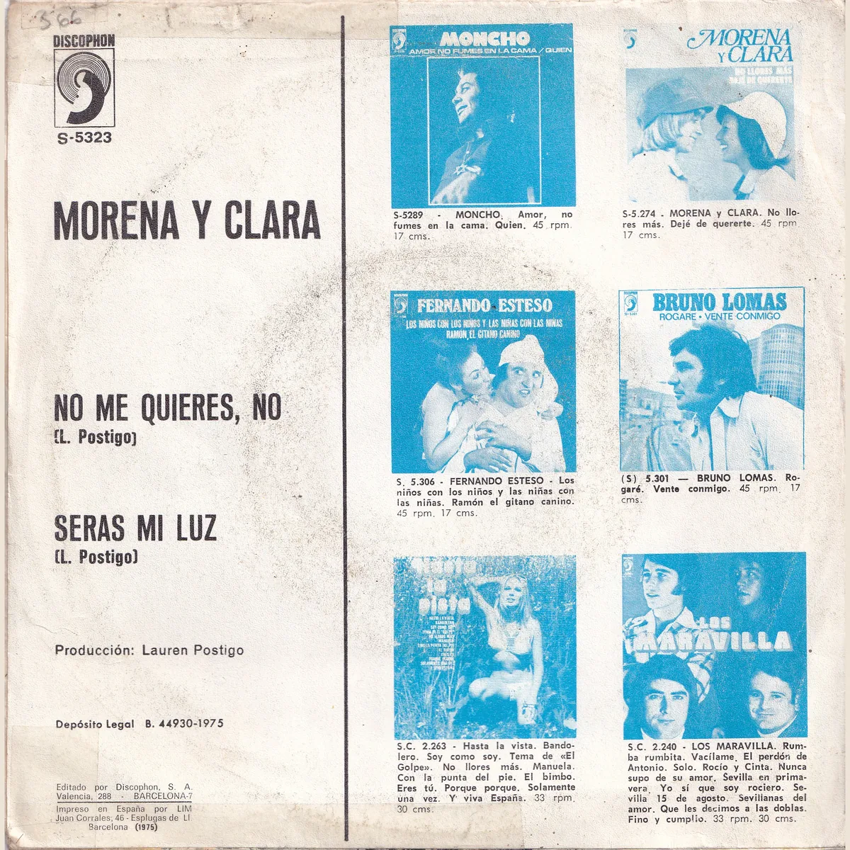 Otra vista de No me quieres, no – Serás mi luz (MORENA Y CLARA)
