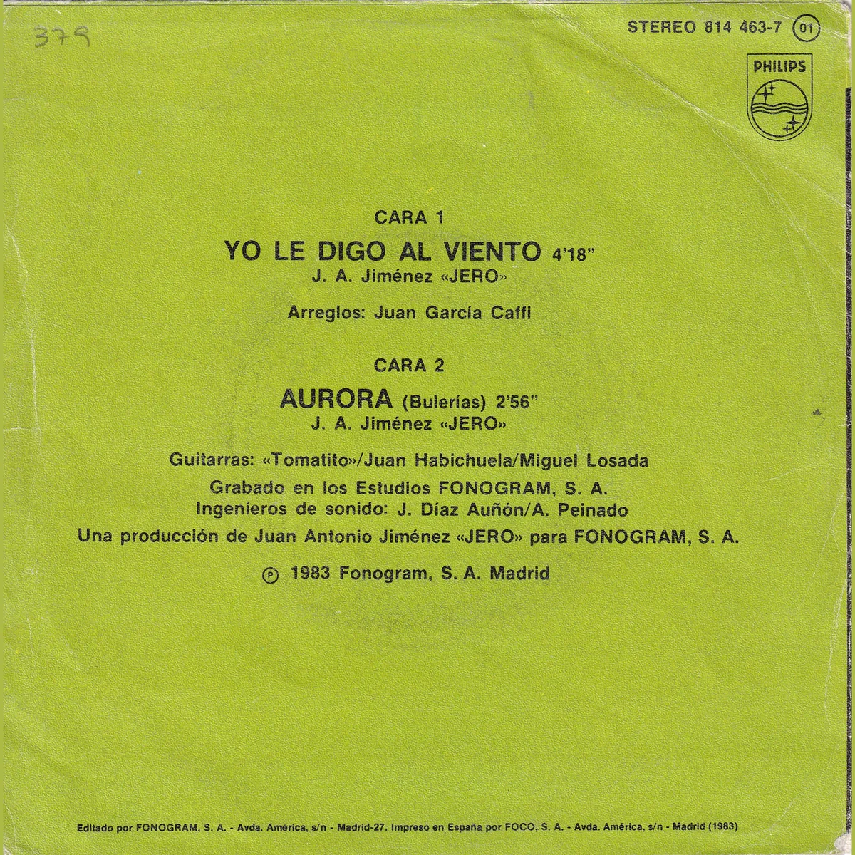 Otra vista de Yo le digo al viento – Aurora (NACÍ PARA CANTAR)