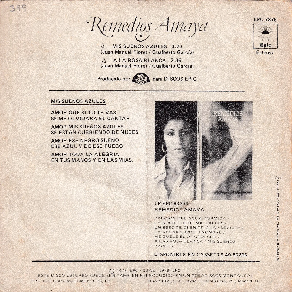 Otra vista de Mis sueños azules – A la rosas blanca (REMEDIOS AMAYA)