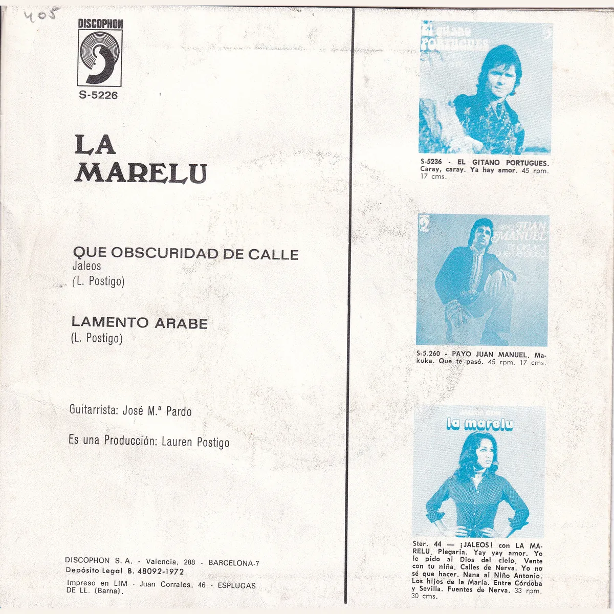 Otra vista de Qué obscuridad de calle – Lamento Árabe (DUENDE PLAMENCO CON LA MARELU)