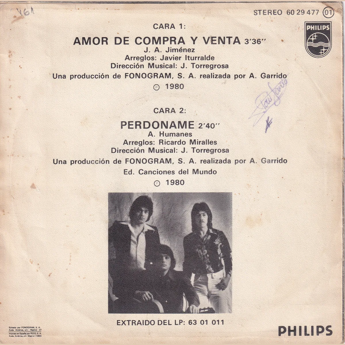 Otra vista de Amor de compra y venta – Perdóname (AMOR DE COMPRA Y VENTA)