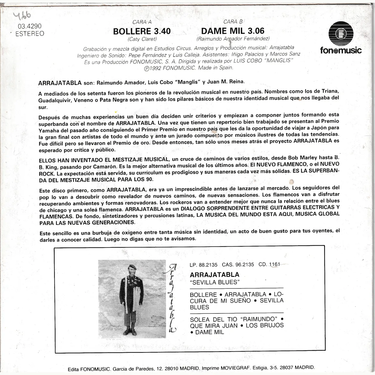 Otra vista de Bolleré – Dame mil (SEVILLA BLUES)
