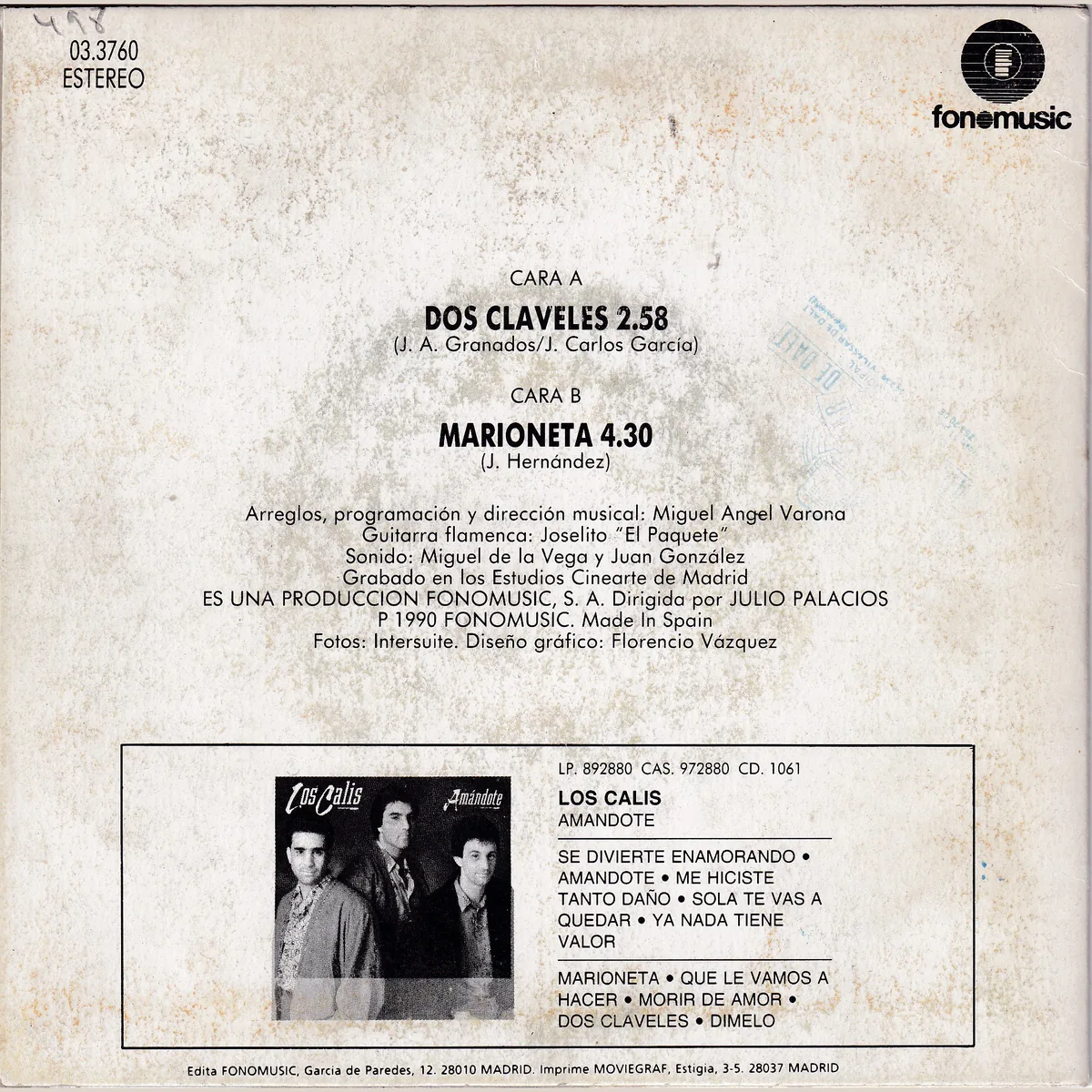 Otra vista de Dos claveles – Marioneta (AMÁNDOTE)
