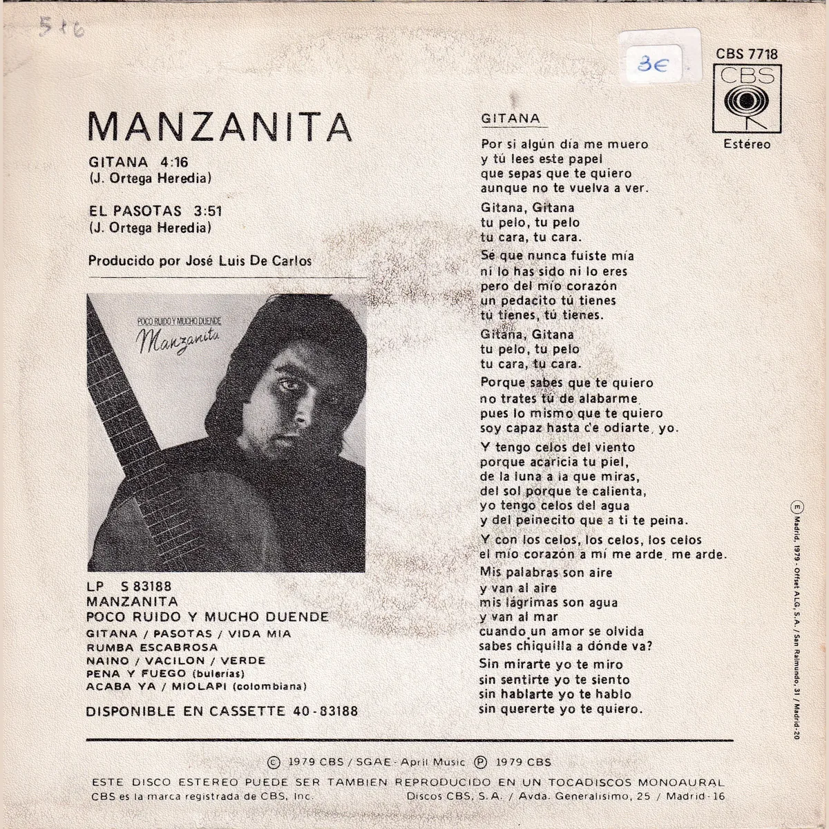 Otra vista de Gitana – El pasotas (POCO RUÍDO Y MUCHO DUENDE)