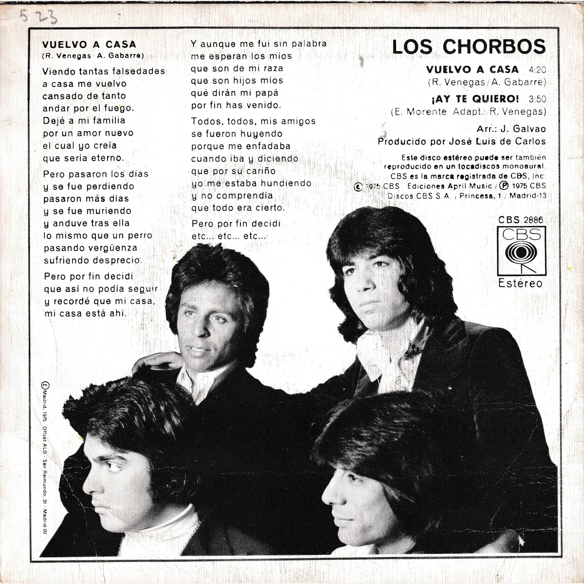 Otra vista de Vuelvo a casa – ¡Ay te quiero! (VUELVO A CASA Y OTROS GRANDES ËXITOS)
