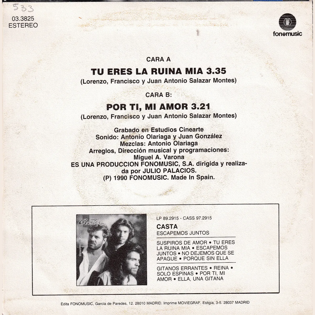 Otra vista de Tur eres la ruina mía – por ti, mi amor (ESCAPEMOS JUNTOS)