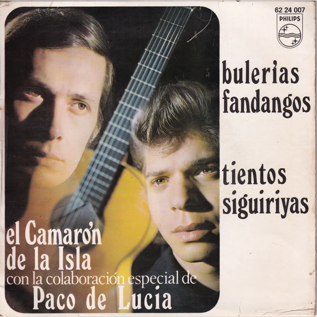 Portada de Bulerías, fandangos, tientos, siguiriyas, de El Camarón de la Isla