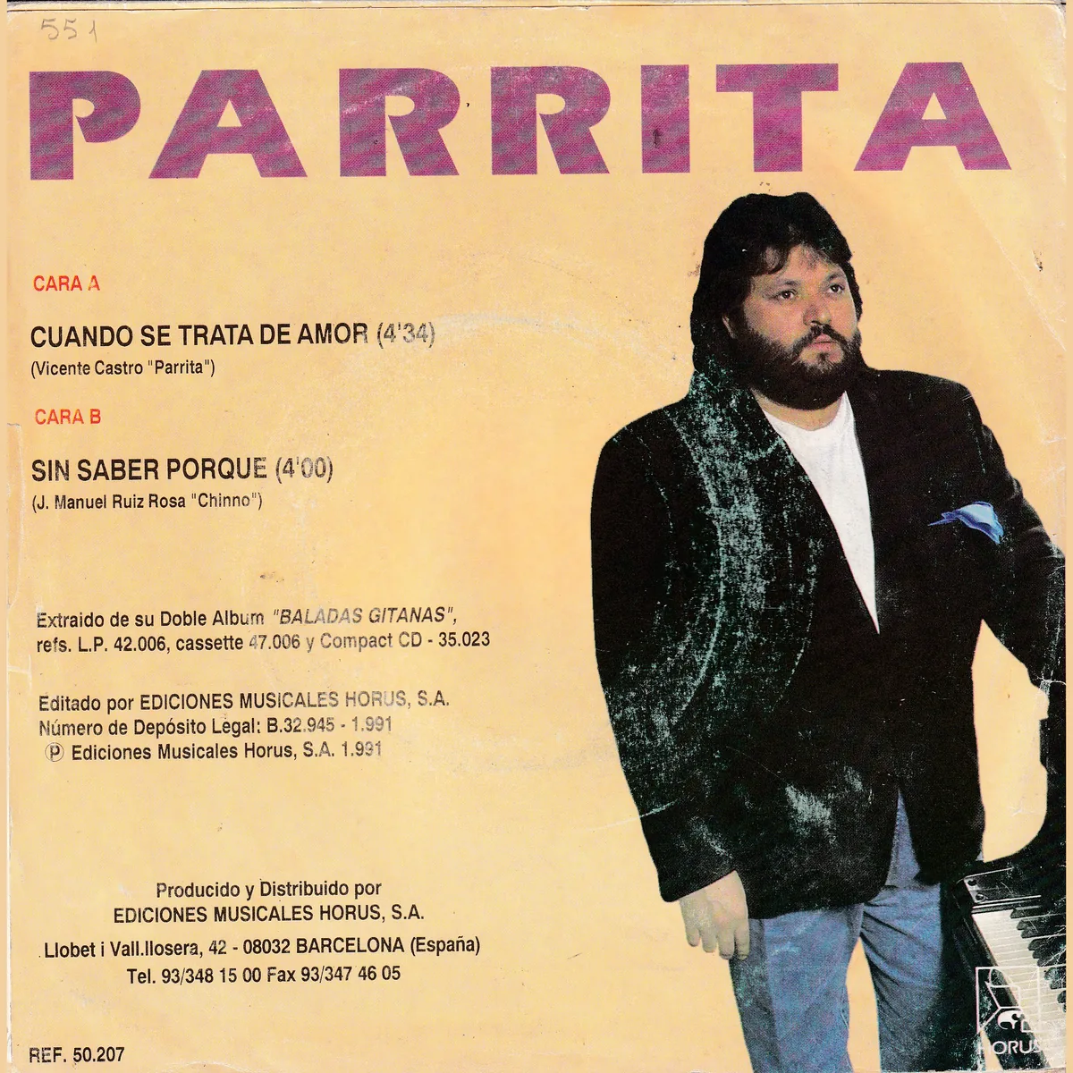 Otra vista de Cuando se trata de amor – Sin saber porque (BALADAS GITANAS)