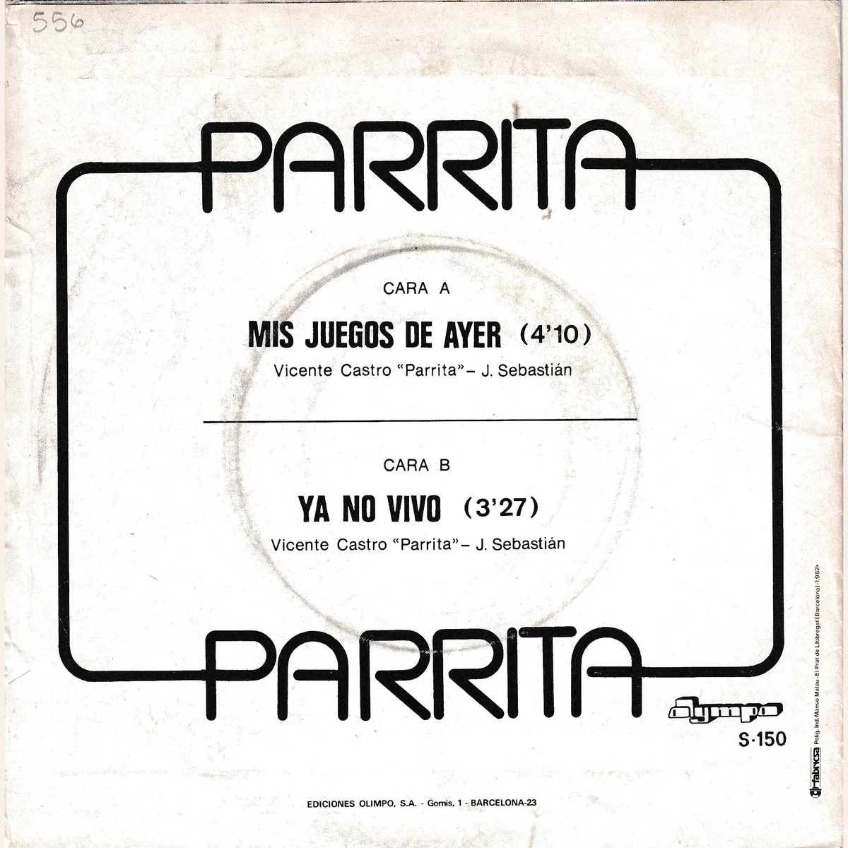 Otra vista de Mis juegos de ayer – Ya no vivo (DAMA, DAMA)