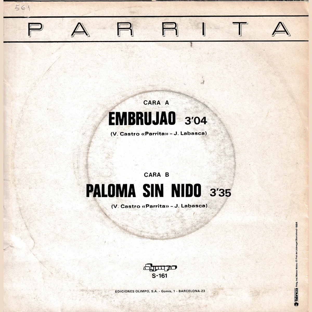 Embrujao – Paloma sin nido (EMBRUJAO)