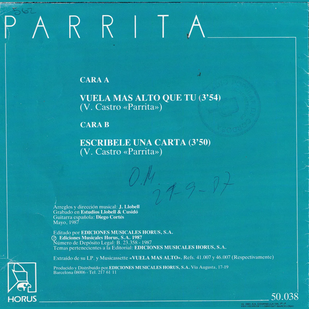 Vuela más alto que tú – Escríbeles una carta (VUELA MÁS ALTO)