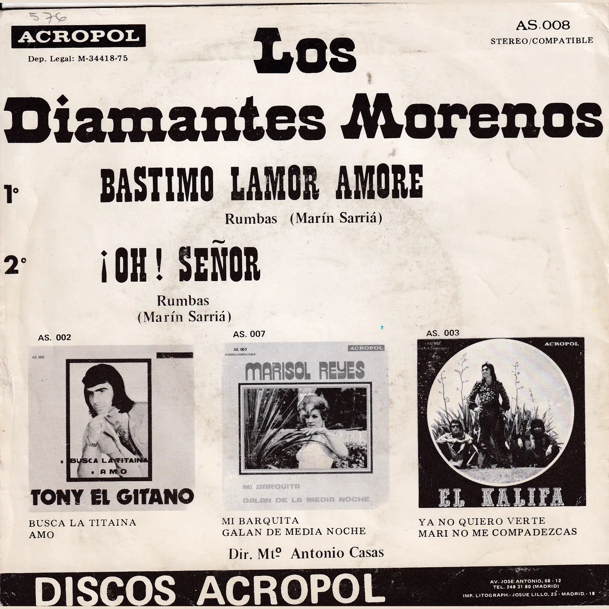 Otra vista de Bastimo lamor amore – ¡Oh! Señor