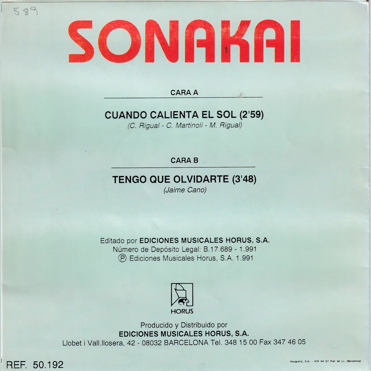 Otra vista de Cuando calienta el sol – Tengo que olvidarte
