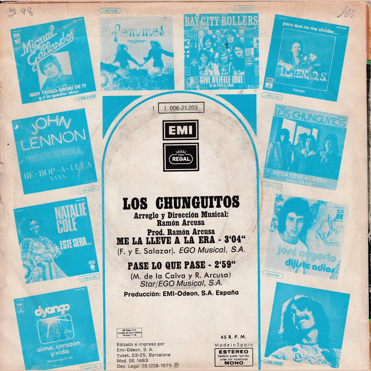 Otra vista de Me la llevé a la era – Pase lo que pase (LOS CHUNGUITOS)