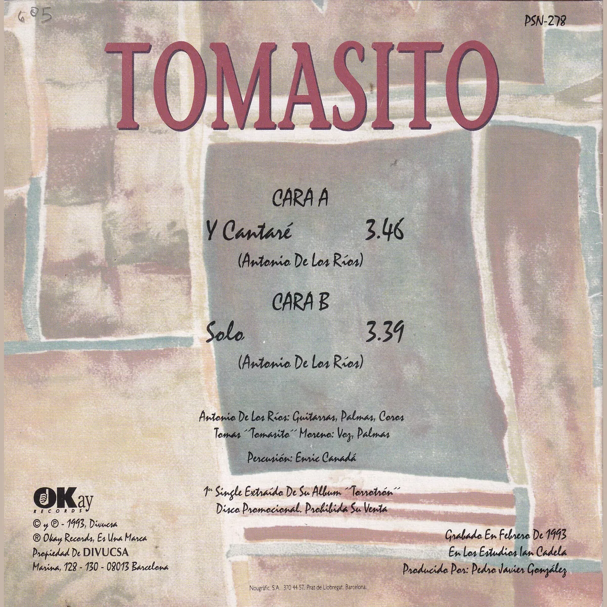 Otra vista de Y cantarè – Solo