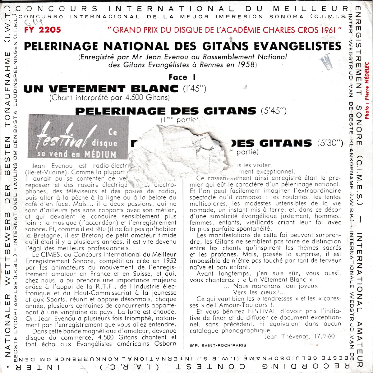 Otra vista de Pelerinage National des gitans évangélistes