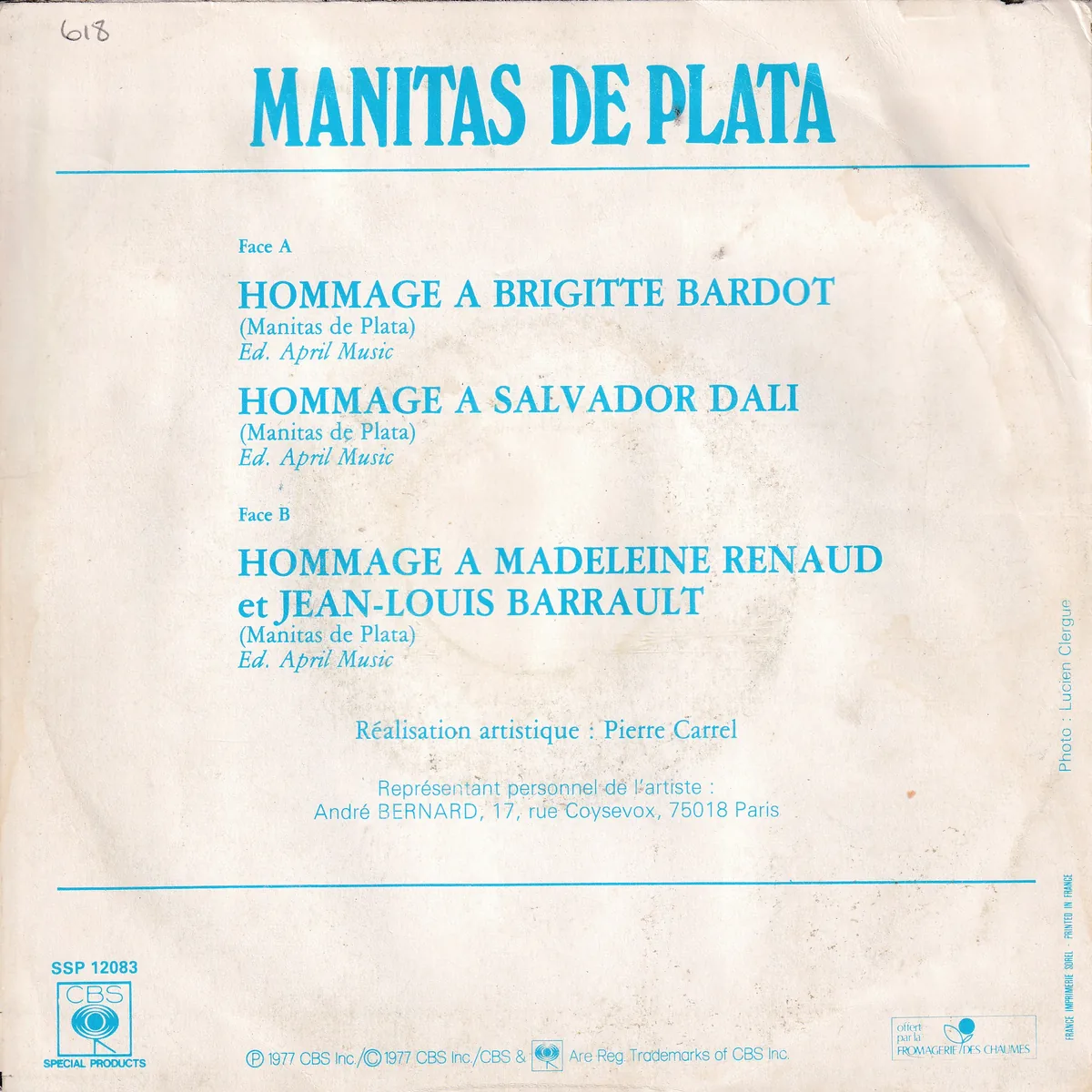 Otra vista de Hommage a Brigitte Bardot – Hommage a Salvador Dalí – Hommage a Medeleine Renaud et Jean-Louis Barrault (HOMMAGES)