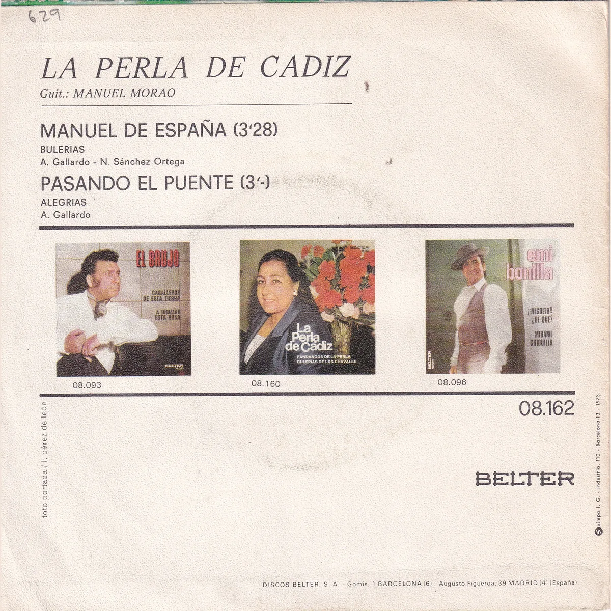 Otra vista de Manuel de España – Pasando el puente (LA PERLA DE CÁDIZ)