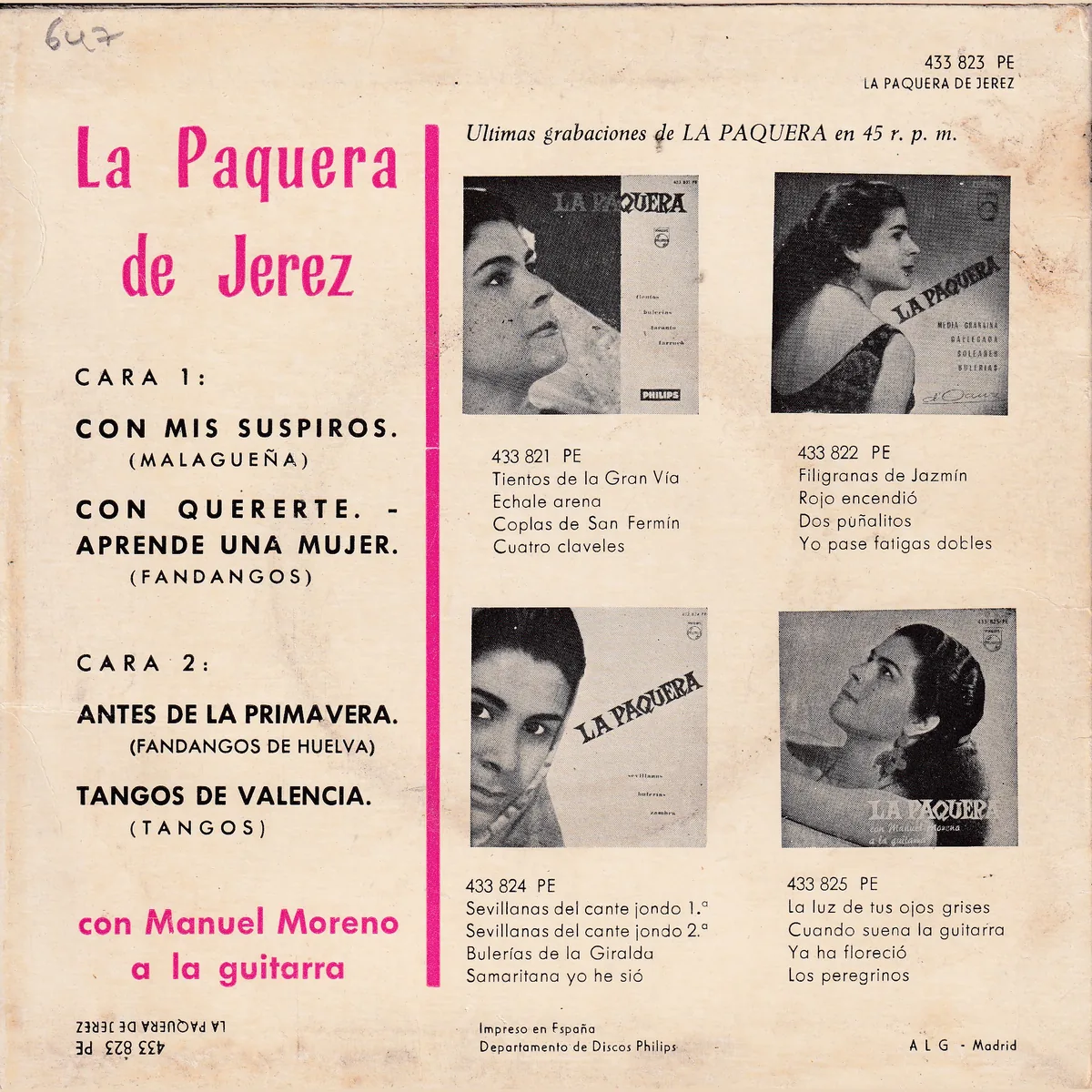 Otra vista de Con mis suspiros – Con quererte aprende una mujer – Antes de la primavera – Tangos de Valencia