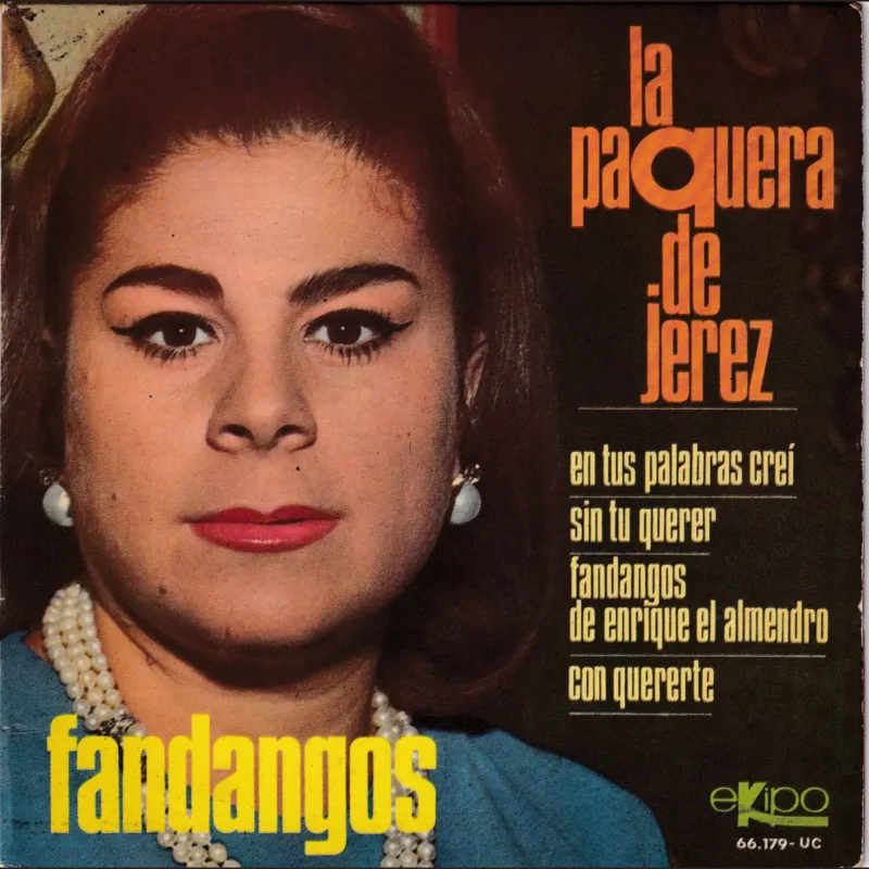 Portada de Fandangos, de La Paquera de Jerez