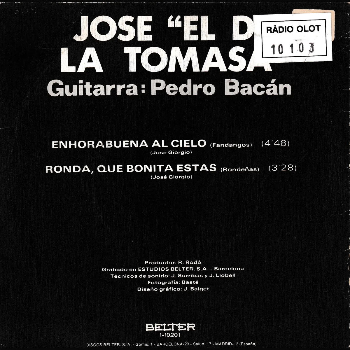 Otra vista de Enhorabuena al cielo – Ronda qué bonita estás (VEREAS NEGRAS)