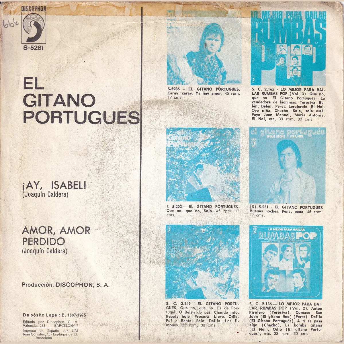 Otra vista de Amor, amor perdido – Ay, Isabel