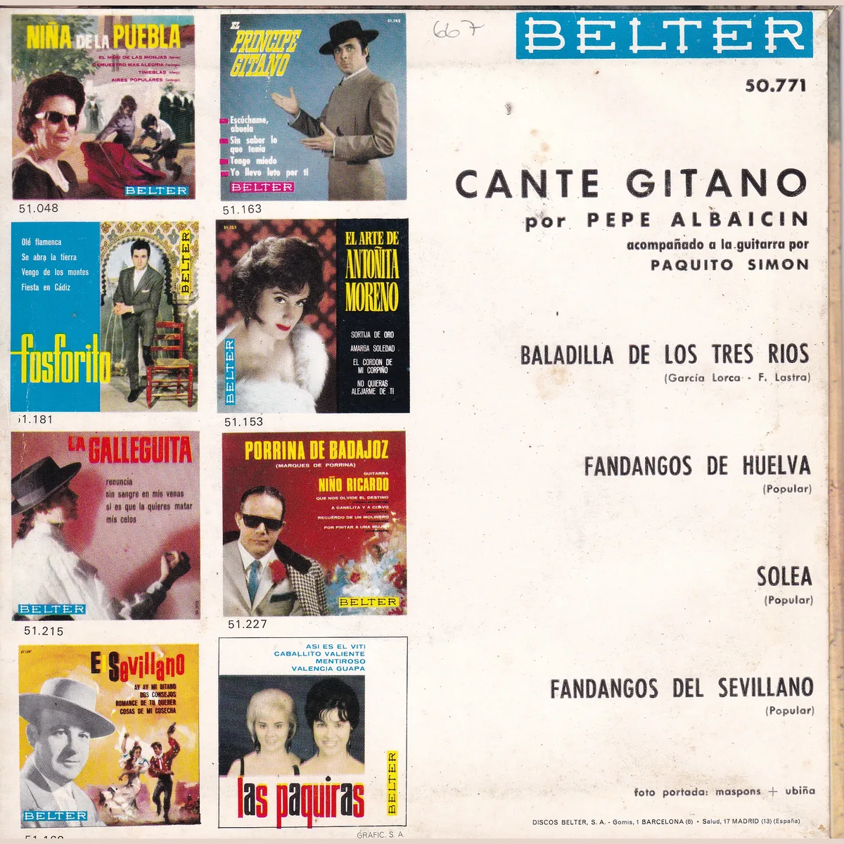 Otra vista de Cante gitano