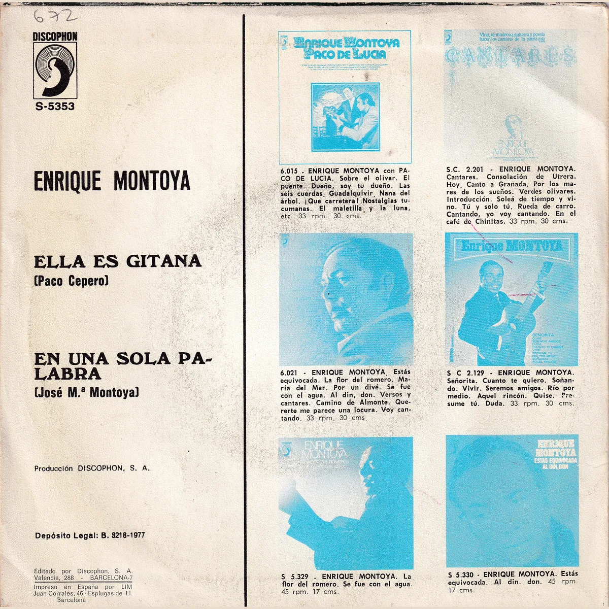 Otra vista de Ella es gitana – En una sola palabra