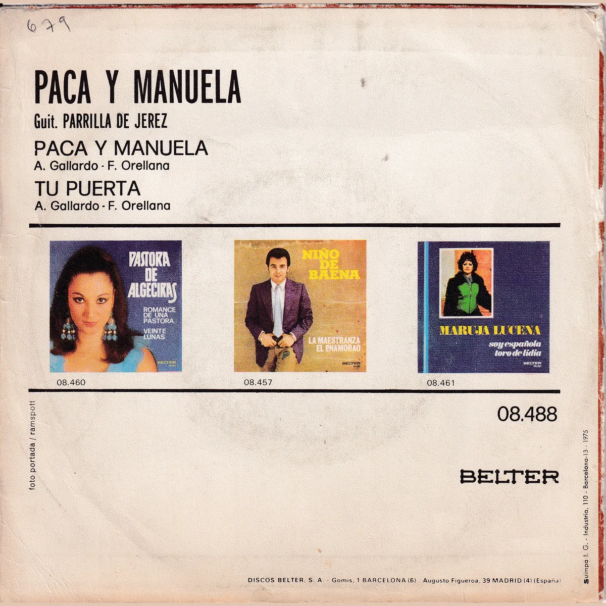 Otra vista de Paca y Manuela – Tu puerta (PACA Y MANUELA)
