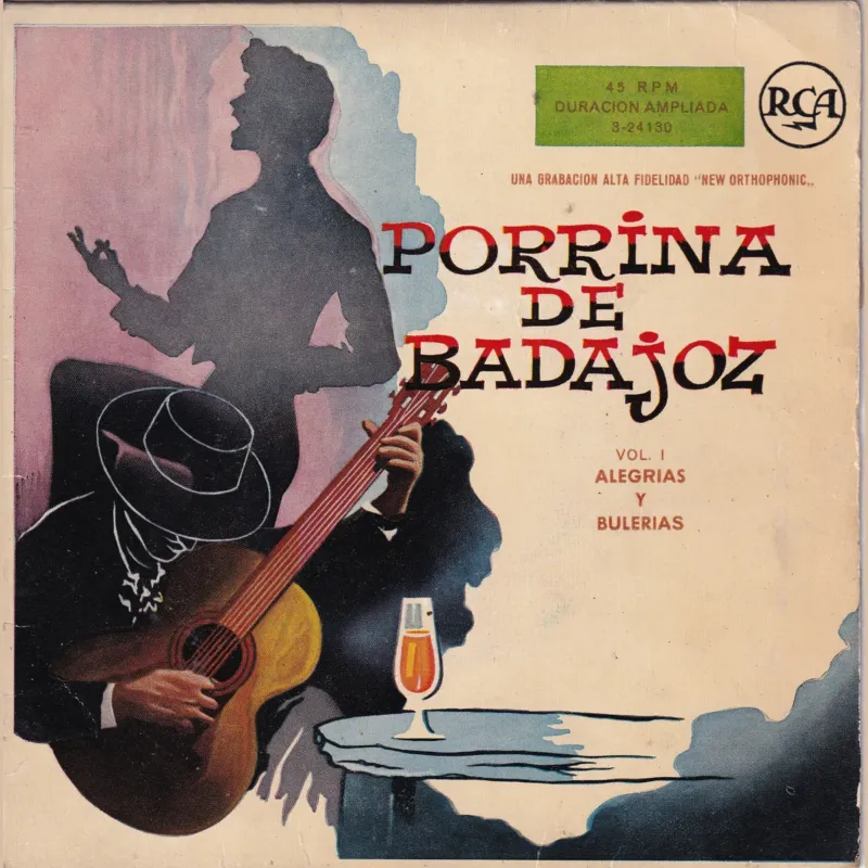 Portada de Alegrías y bulerías, de Porrina de Badajoz