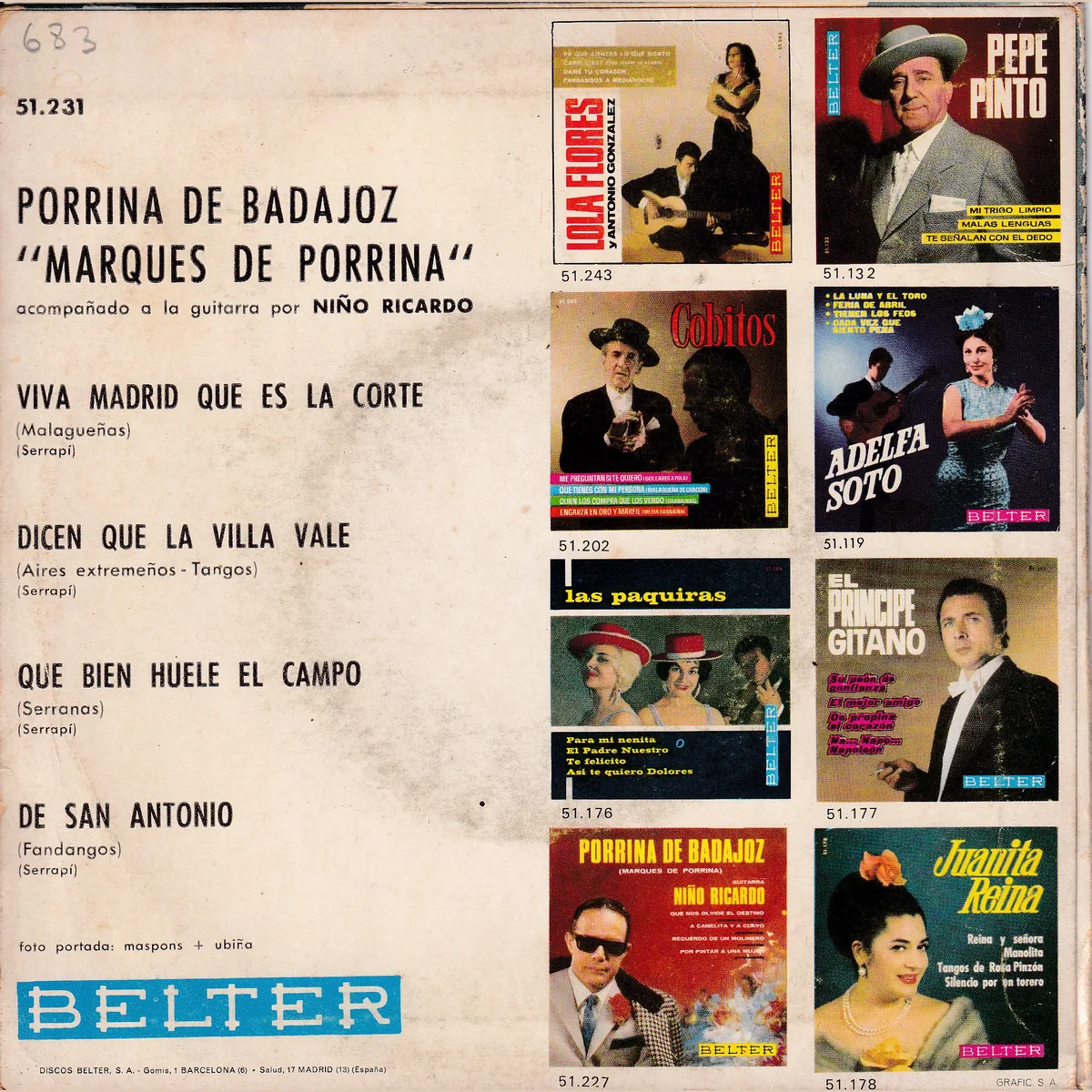 Otra vista de Porrina de Badajoz «Marqués de Porrina»