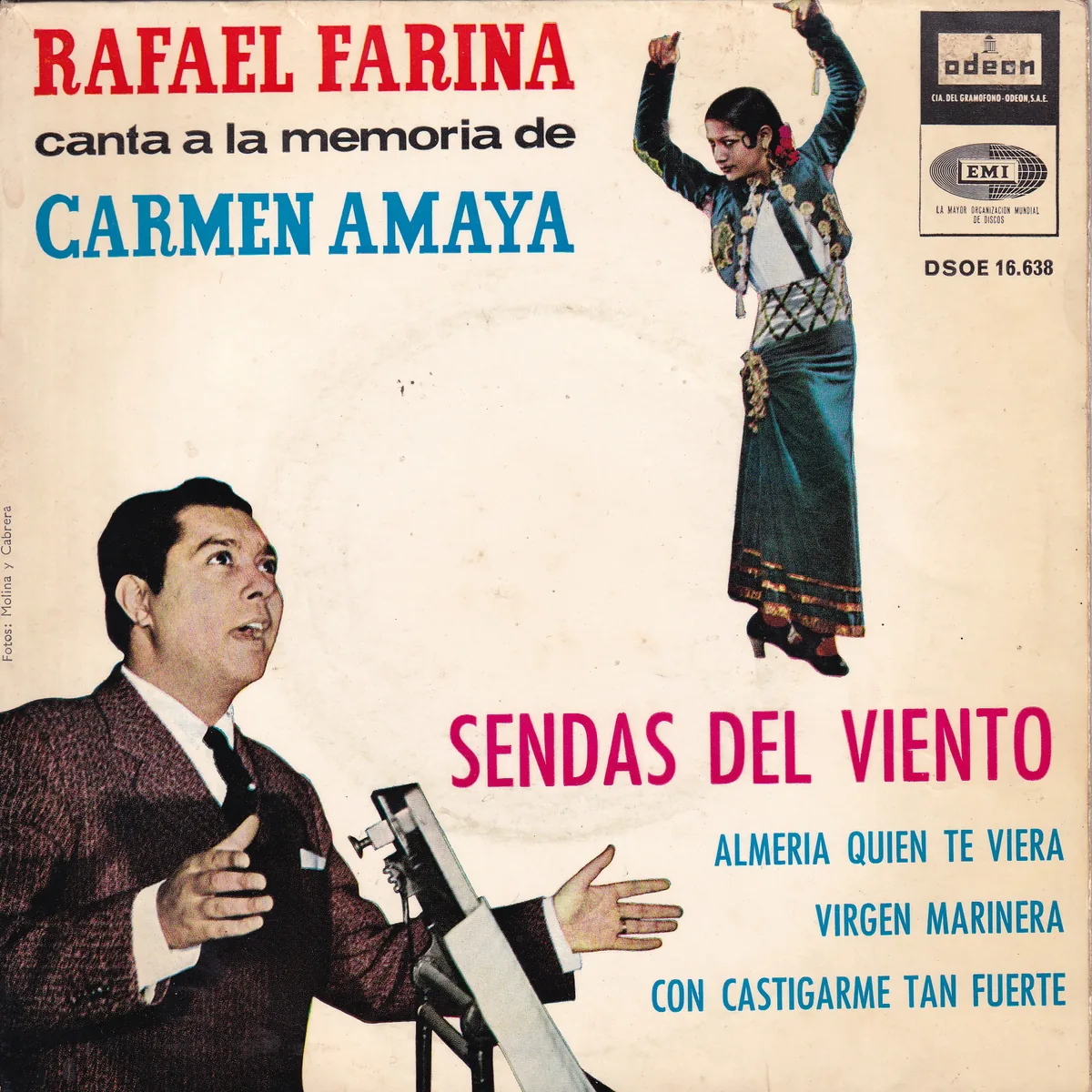 Portada de Sendas del viento, de Rafael Farina