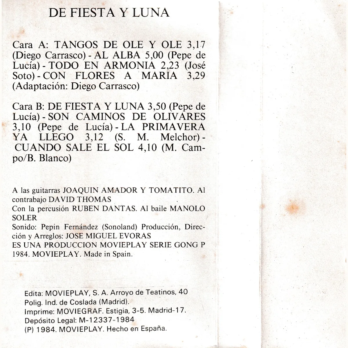 Otra vista de De fiesta y luna