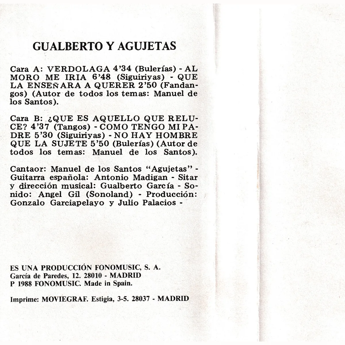 Otra vista de Gualberto y Agujetas