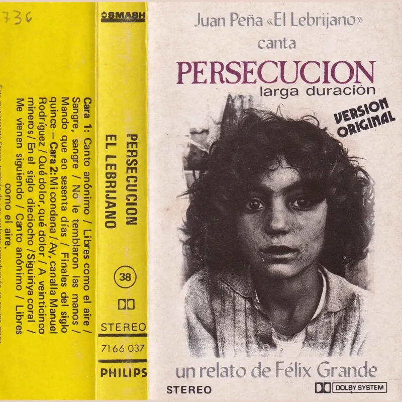Portada de Persecución: larga duración, de Juan Peña El Lebrijano