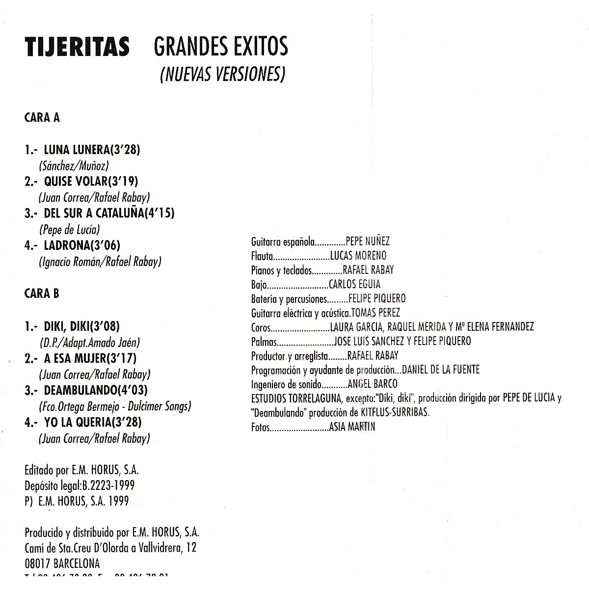 Otra vista de Grandes éxitos (nuevos versiones)