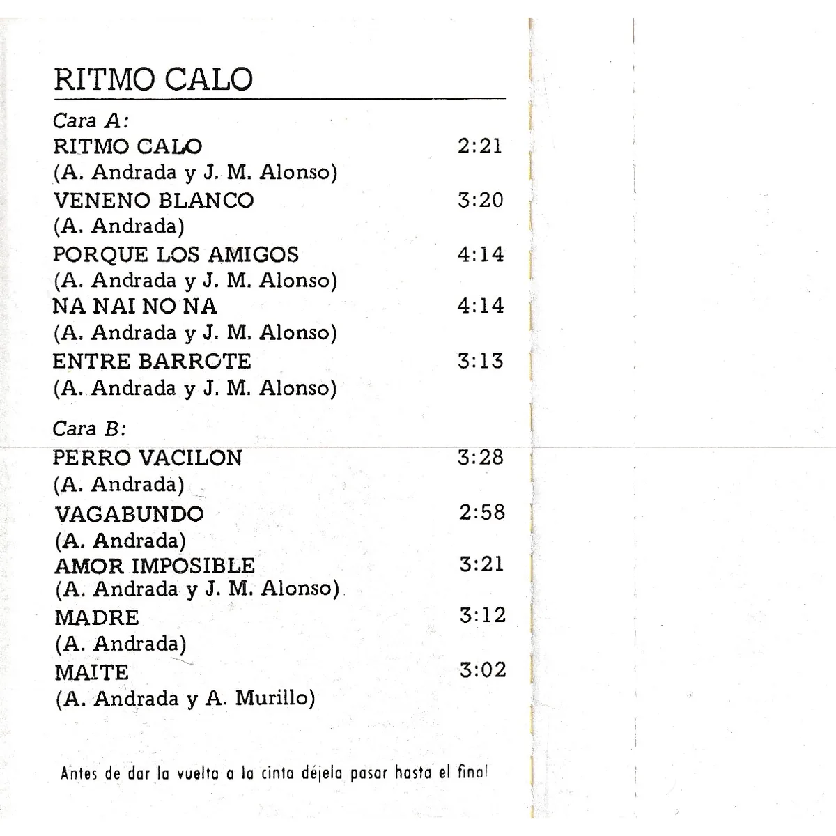 Otra vista de Ritmo caló
