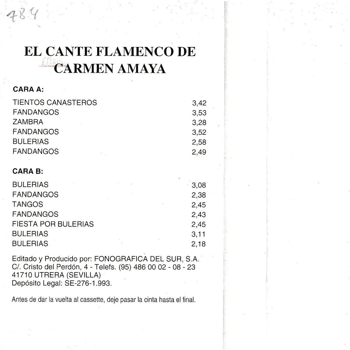 Otra vista de El cante flamenco de … : primera época 1940-50