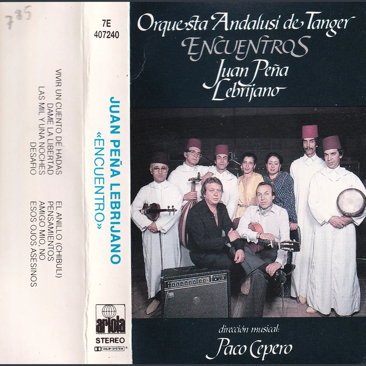 Portada de Encuentros, de Juan Peña El Lebrijano