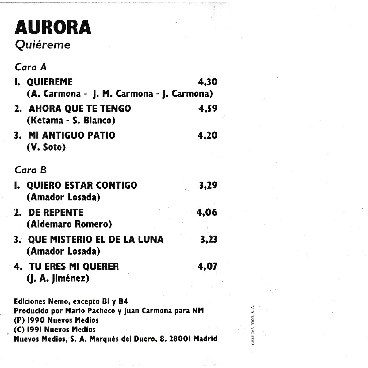 Otra vista de Quiéreme