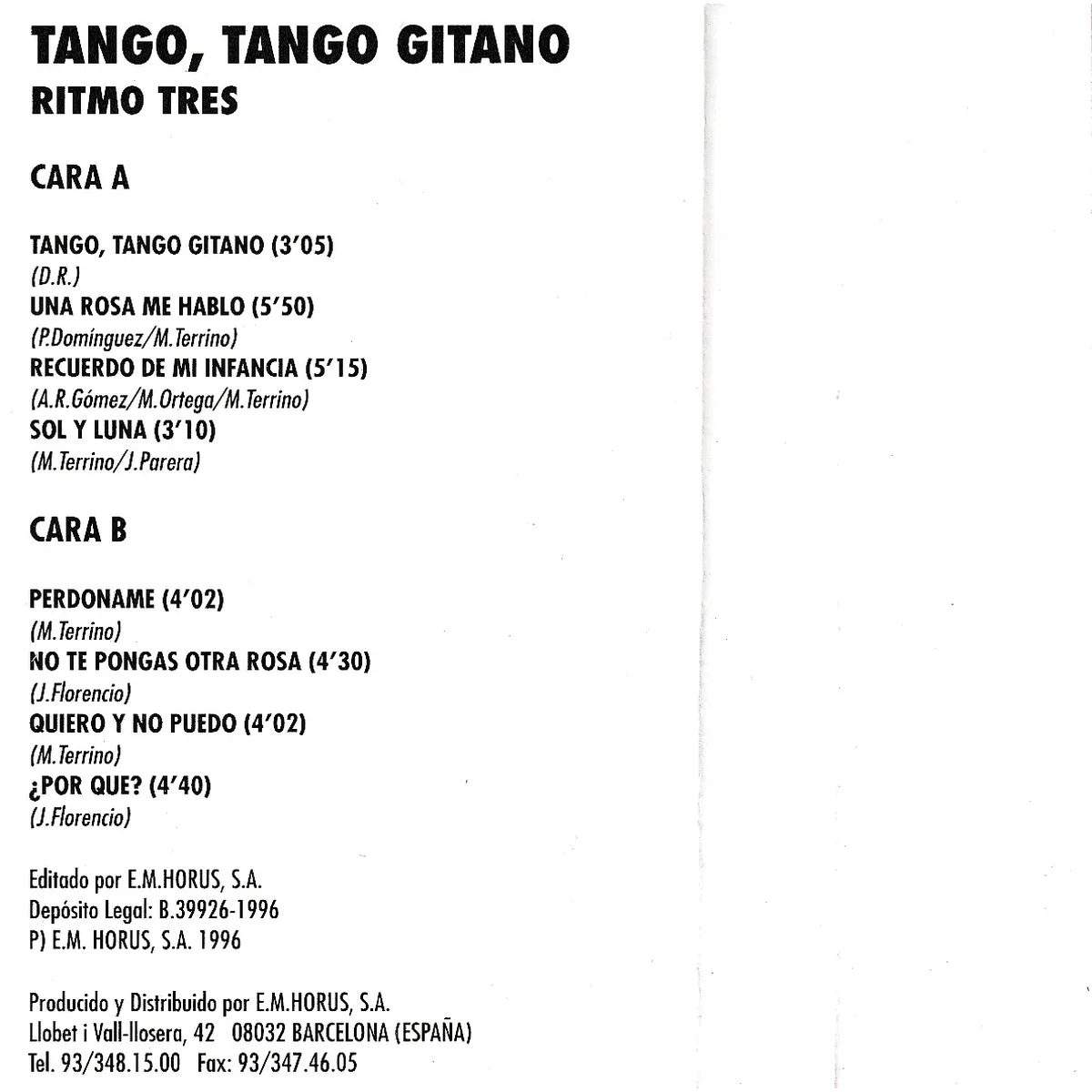 Otra vista de Tango, tango gitano