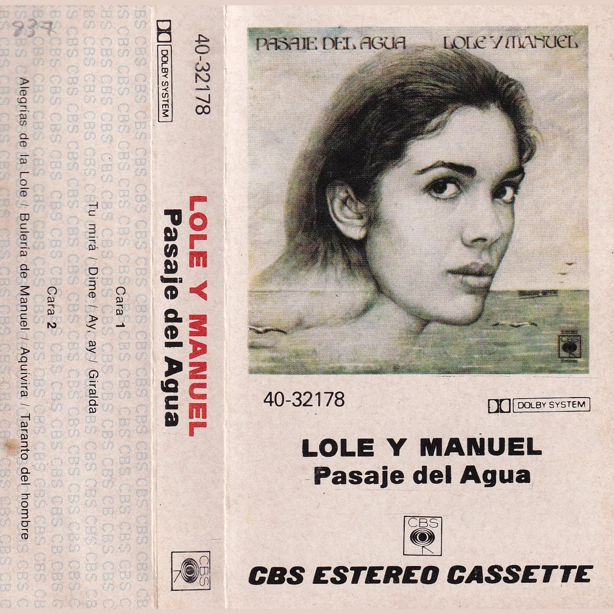 Portada de Pasaje del agua, de Lole y Manuel