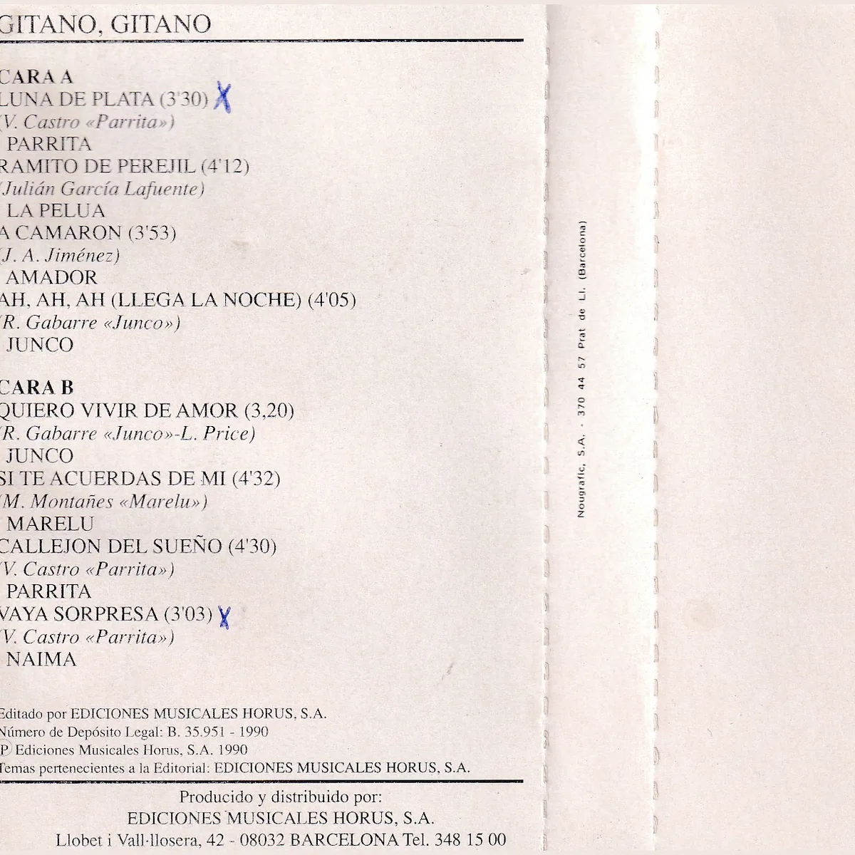 Otra vista de Gitano, gitano