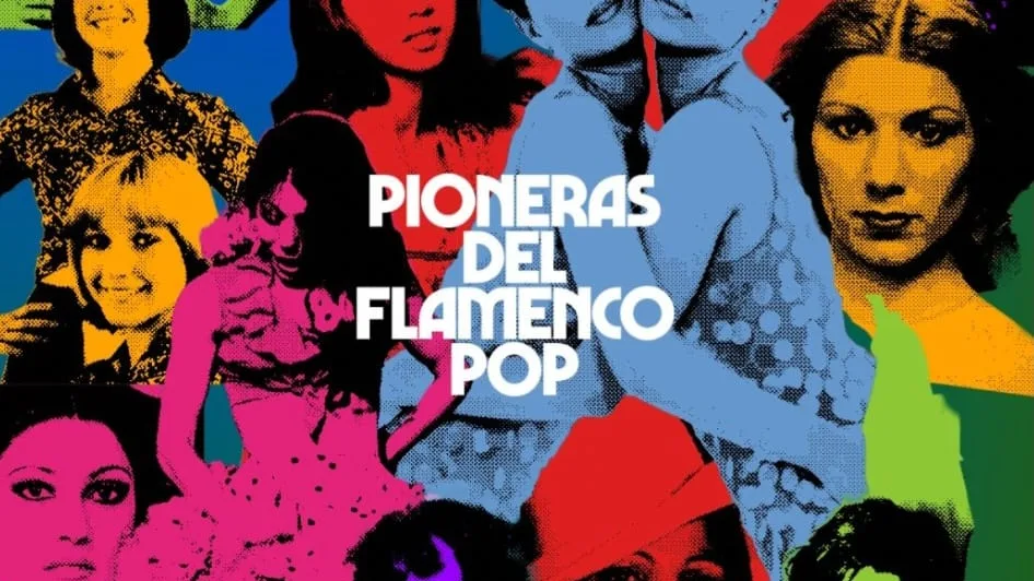Collage de artistas gitanas con el título Pioneras del Flamenco Pop
